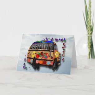 Carte Anniversaire du bus Ladybug