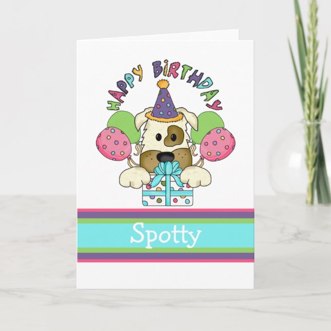 Carte Anniversaire du chien (Devant)