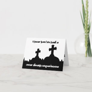 Carte Anniversaire du cimetière d'humour tordu