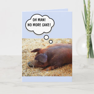 Carte Anniversaire du cochon