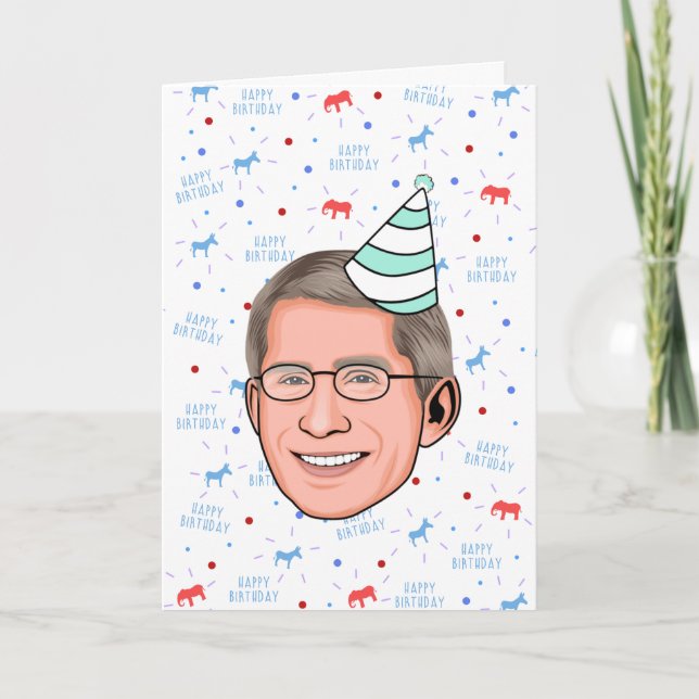 Carte Anniversaire du docteur Fauci (Devant)