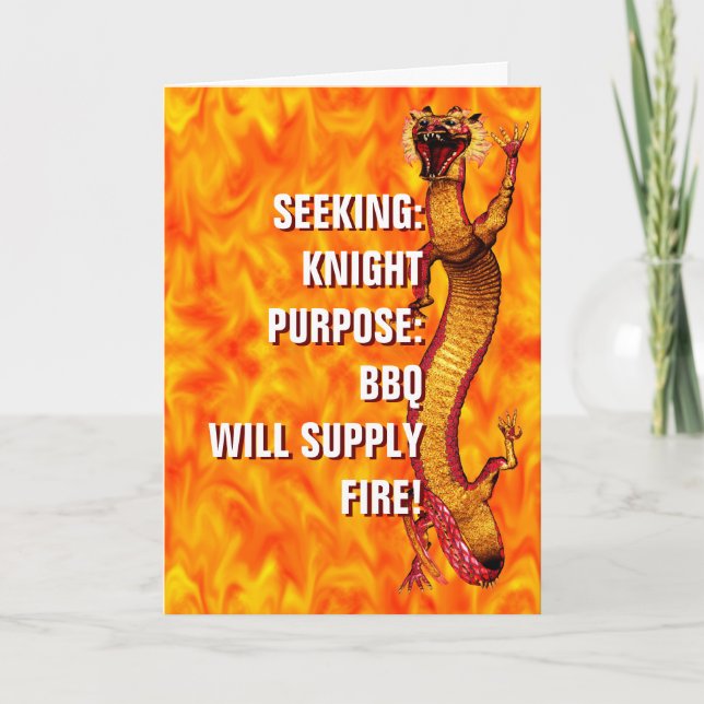 Carte Anniversaire du dragon (Devant)