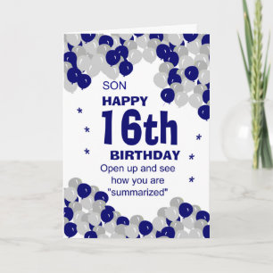 Carte anniversaire du fils