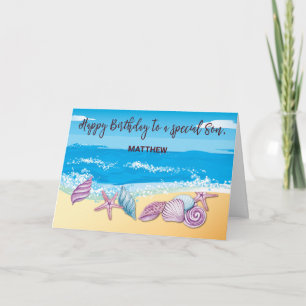 Carte Anniversaire du Fils Cultivé Personnalisé avec des