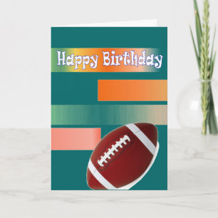 Carte Anniversaire du football
