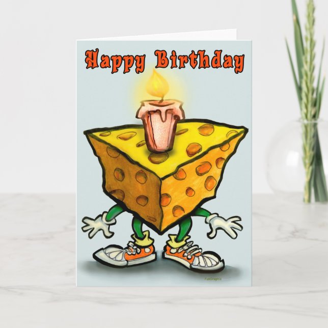 Carte Anniversaire du fromage (Devant)