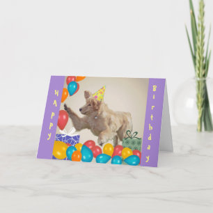 Carte Anniversaire du Golden Retriever