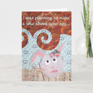 Carte Anniversaire du lapin de poussière - Bunnies hutch
