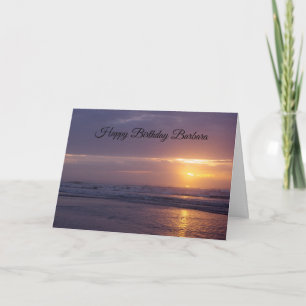 Carte Anniversaire du lever du soleil sur la plage