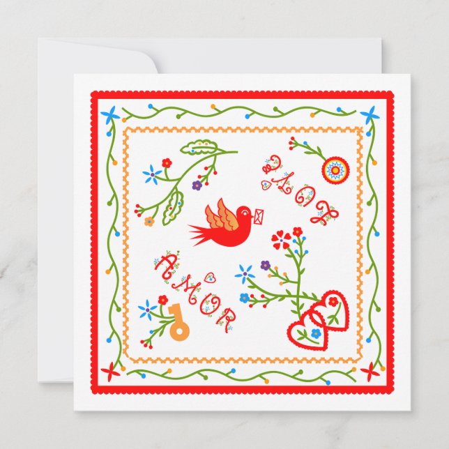 Carte Anniversaire du mariage des mouchoirs d'amour port (Devant)