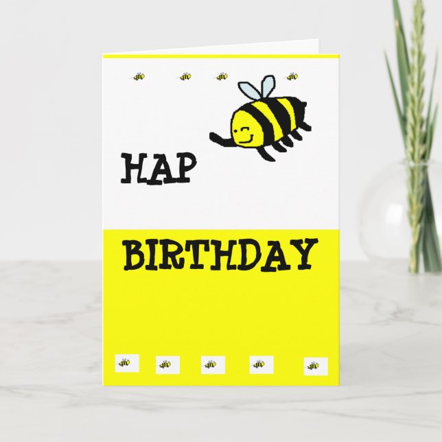 Carte Anniversaire du PAH "BEE" (Devant)