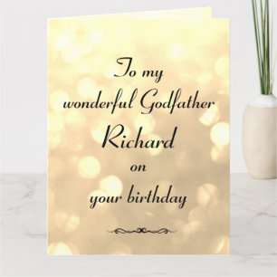 Carte Anniversaire du parrain personnalisé