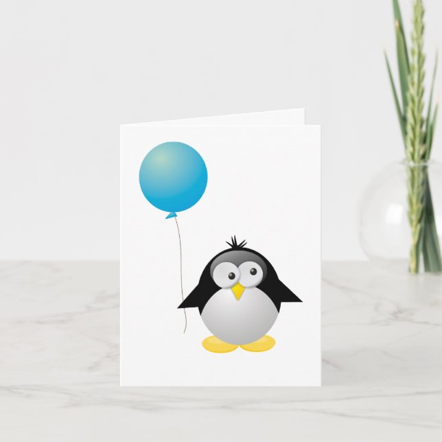 Carte Anniversaire du Penguin (Devant)