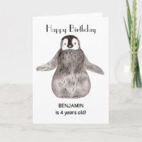 Anniversaire du Pingouin mignon