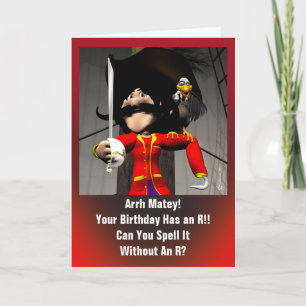 Carte Anniversaire du Pirate