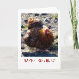 Carte Anniversaire du poulet farci