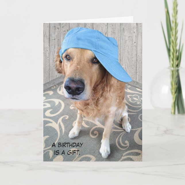Carte Anniversaire du Retriever (Devant)