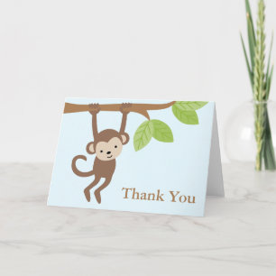 Carte Anniversaire du Singe mignon