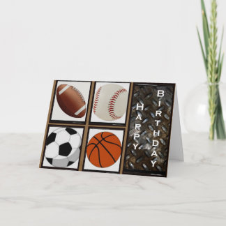 Carte Anniversaire du sport
