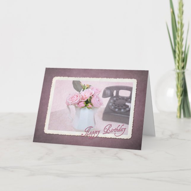 Carte Anniversaire du téléphone (Devant)
