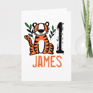 Carte Anniversaire du tigre sur mesure