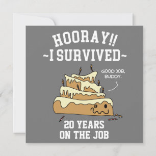 Carte Anniversaire du travail d'appréciation des employé