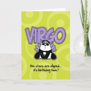 Carte Anniversaire du Zodiac - Vierge