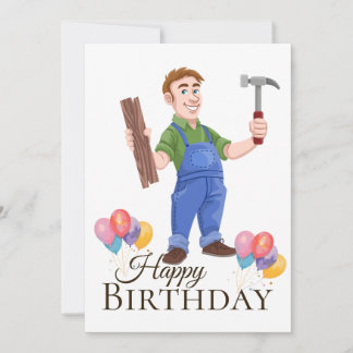 Carte Anniversaire d'un artisan
