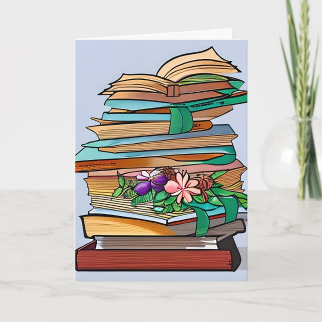 Carte Anniversaire d'un auteur de livres (Devant)