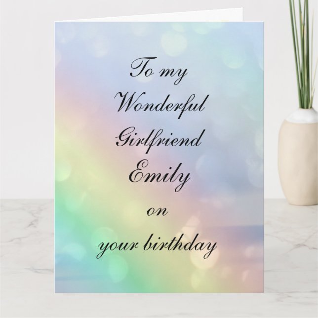 Carte Anniversaire d'une amie personnalisée (Devant)