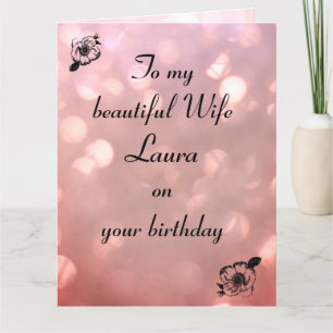 Carte Anniversaire d'une femme personnalisée