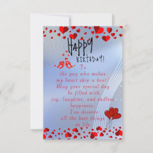 Carte anniversaire écrasant