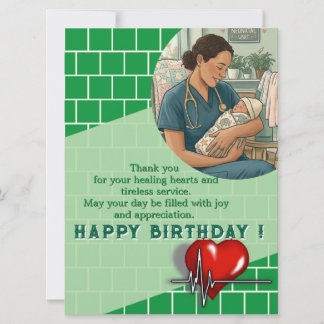 Carte Anniversaire élégant d'un médecin