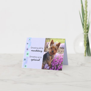 Carte Anniversaire en croissance personnalisable