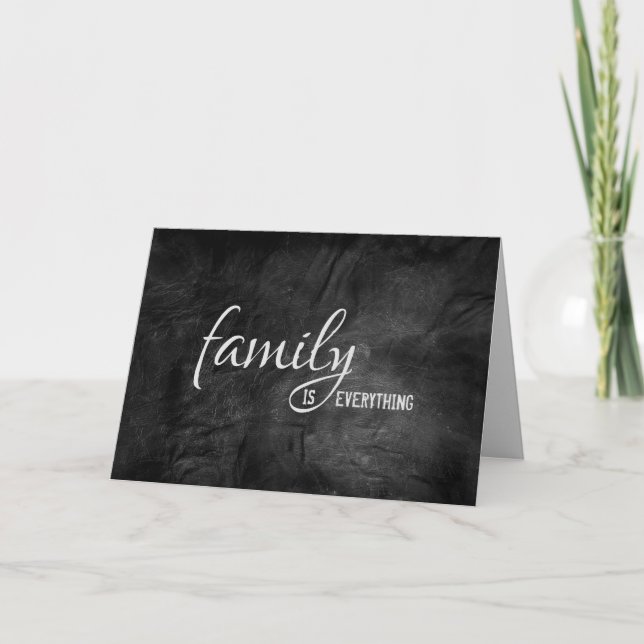 Carte anniversaire en cuir noir pour step papa (Devant)