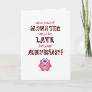 Carte Anniversaire en retard, quel genre de monstre est 