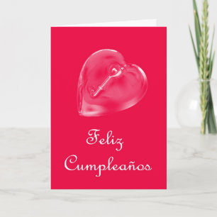 Carte Anniversaire espagnol de Feliz Cumpleaños avec le