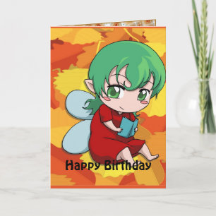 Carte Anniversaire féerique - livres d'amour d'I