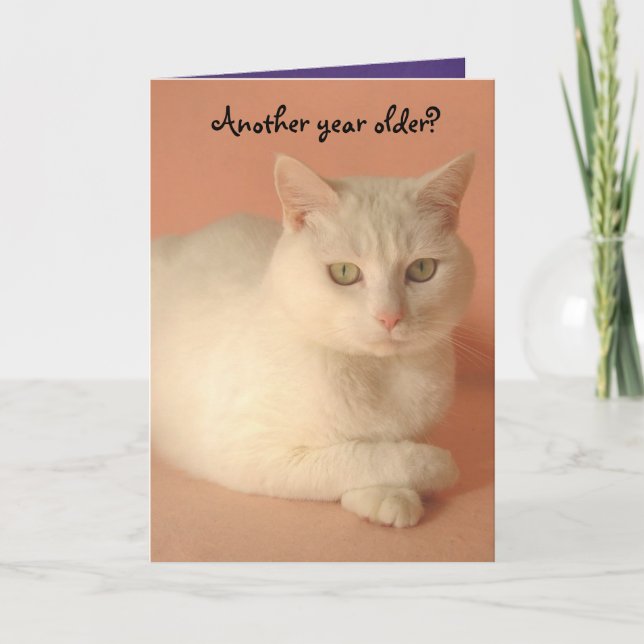 Carte Anniversaire féminin mignon et humoristique (Devant)