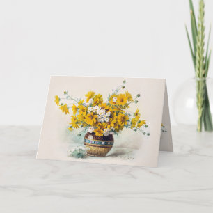 Carte Anniversaire Fleurs ensoleillées par Paul de Longp