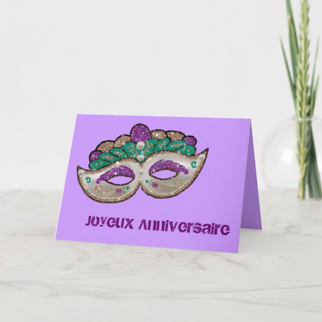 Carte Anniversaire français (Devant)