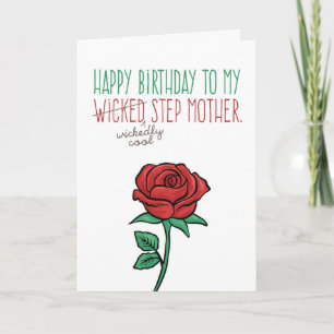 Carte Anniversaire Funny-Wicked (Wicktly Cool) Stepmere