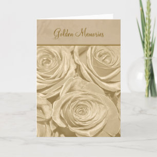 Carte Anniversaire Golden Memories