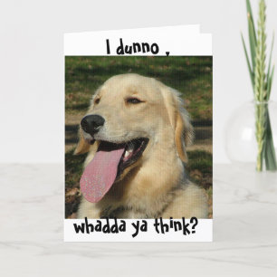 Carte Anniversaire~ Golden Retriever