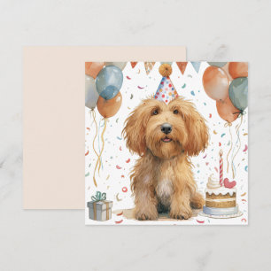 Carte Anniversaire Goldendoodle Chien