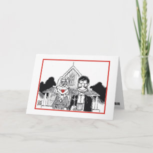 CARTE ANNIVERSAIRE : "GOTHIQUE AMÉRICAIN"