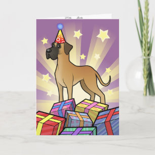 Carte Anniversaire Great Dane