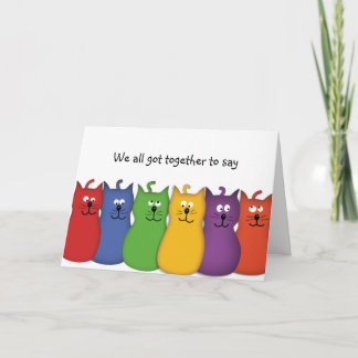 Carte Anniversaire Groupe Félicitations Bon Voyage Promp