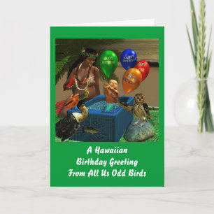 Carte Anniversaire hawaïen