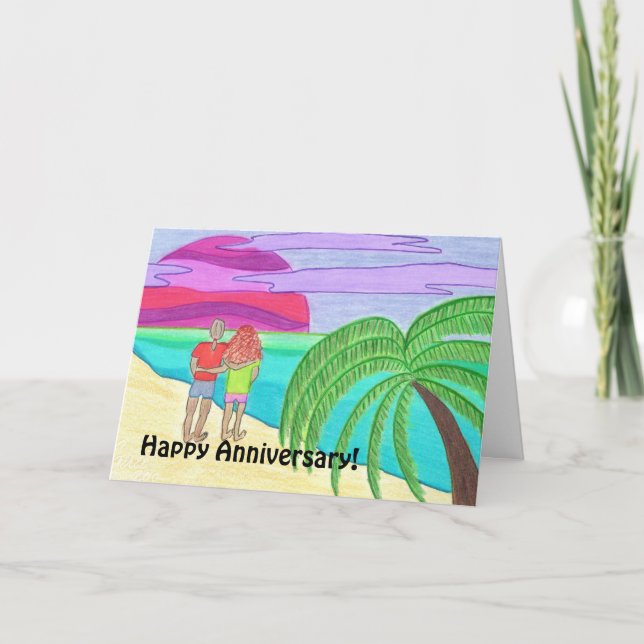 Carte Anniversaire heureux ! À l'épouse (Devant)